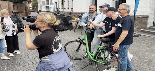 (v.l.): Rafael Zur, Martina Baumgärtner, Wolfram Kons, Joey Kelly und Günter Helbig